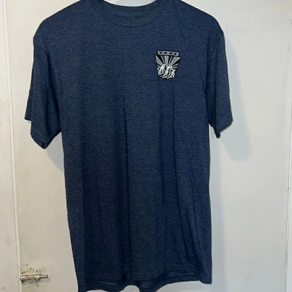 VANS Super Soft Navy Blue Mountain Logo Short Sleeve T shirt-M